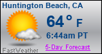 Weather Forecast for Huntington Beach, CA