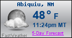 Weather Forecast for Abiquiu, NM