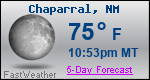 Weather Forecast for Chaparral, NM