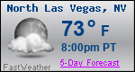 Weather Forecast for North Las Vegas, NV