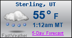 Weather Forecast for Sterling, UT