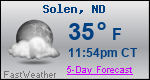 Weather Forecast for Solen, ND