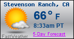 Weather Forecast for Stevenson Ranch, CA