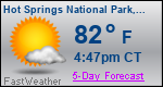 Weather Forecast for Hot Springs National Park, AR
