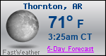 Weather Forecast for Thornton, AR