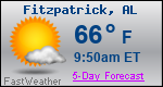 Weather Forecast for Fitzpatrick, AL