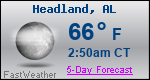 Weather Forecast for Headland, AL