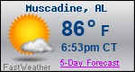 Weather Forecast for Muscadine, AL