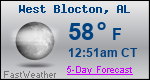 Weather Forecast for West Blocton, AL