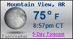 Weather Forecast for Mountain View, AR