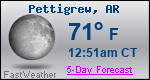 Weather Forecast for Pettigrew, AR