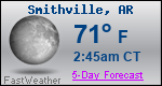 Weather Forecast for Smithville, AR