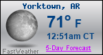 Weather Forecast for Yorktown, AR