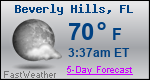 Weather Forecast for Beverly Hills, FL