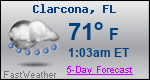 Weather Forecast for Clarcona, FL