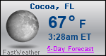 Weather Forecast for Cocoa, FL