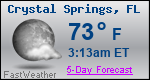 Weather Forecast for Crystal Springs, FL