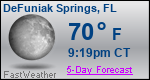 Weather Forecast for DeFuniak Springs, FL