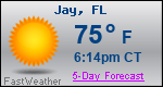 Weather Forecast for Jay, FL