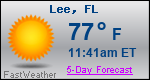 Weather Forecast for Lee, FL