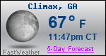 Weather Forecast for Climax, GA
