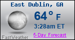 Weather Forecast for East Dublin, GA