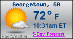 Weather Forecast for Georgetown, GA
