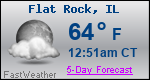Weather Forecast for Flat Rock, IL