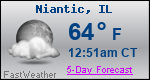 Weather Forecast for Niantic, IL