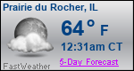 Weather Forecast for Prairie du Rocher, IL