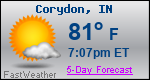 Weather Forecast for Corydon, IN