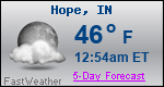 Weather Forecast for Hope, IN