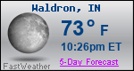 Weather Forecast for Waldron, IN