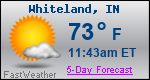 Weather Forecast for Whiteland, IN