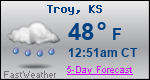 Weather Forecast for Troy, KS