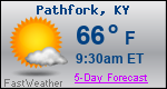 Weather Forecast for Pathfork, KY