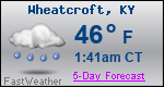 Weather Forecast for Wheatcroft, KY