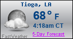 Weather Forecast for Tioga, LA