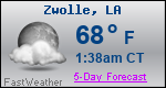 Weather Forecast for Zwolle, LA