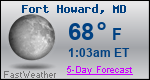 Weather Forecast for Fort Howard, MD