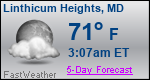 Weather Forecast for Linthicum Heights, MD