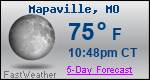 Weather Forecast for Mapaville, MO