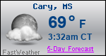 Weather Forecast for Cary, MS