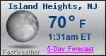 Weather Forecast for Island Heights, NJ