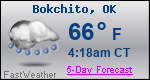 Weather Forecast for Bokchito, OK