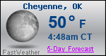 Weather Forecast for Cheyenne, OK