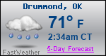 Weather Forecast for Drummond, OK