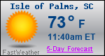 Weather Forecast for Isle of Palms, SC