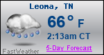 Weather Forecast for Leoma, TN