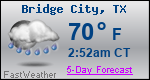 Weather Forecast for Bridge City, TX